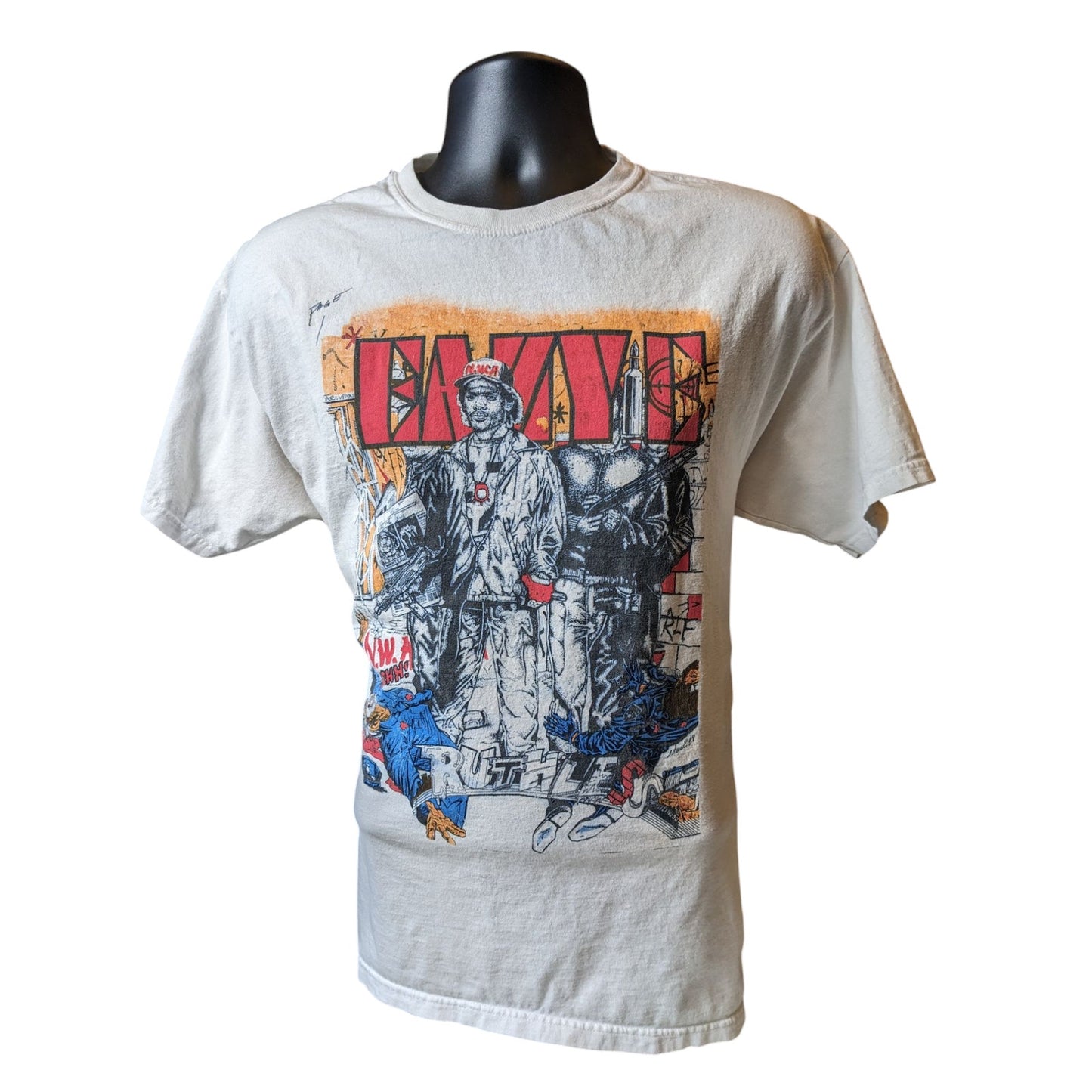 Eazy-E T Shirt Mens Medium Rap Tee Ruthless Records NWA Streetwear Hip Hop 90s