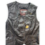 First Manufacturing Leather Vest XL Biker Motorcycle Club Riding Snap Taffeta