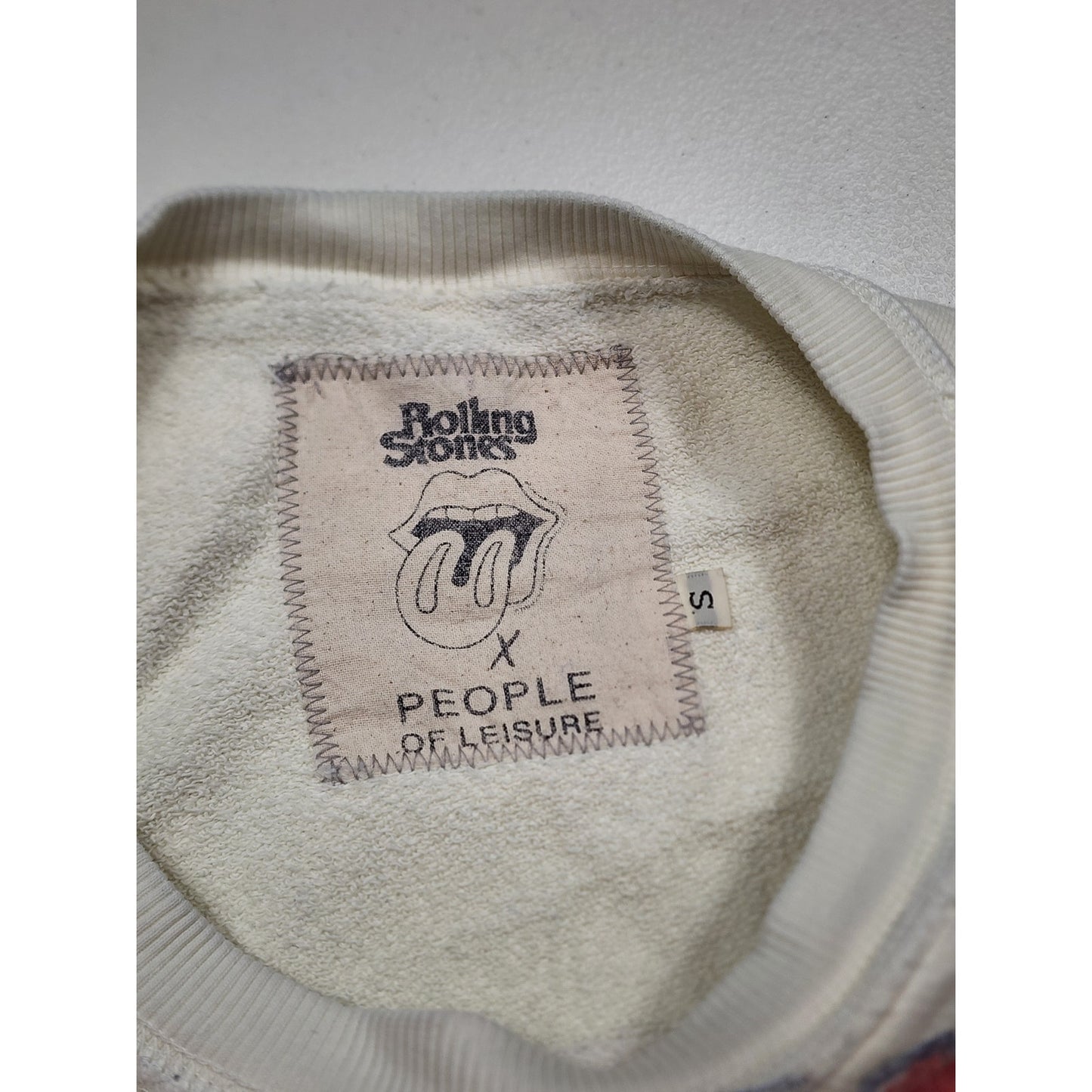 Rolling Stones x People of Leisure Sweatshirt Small 1994 Tongue Voodoo Lounge