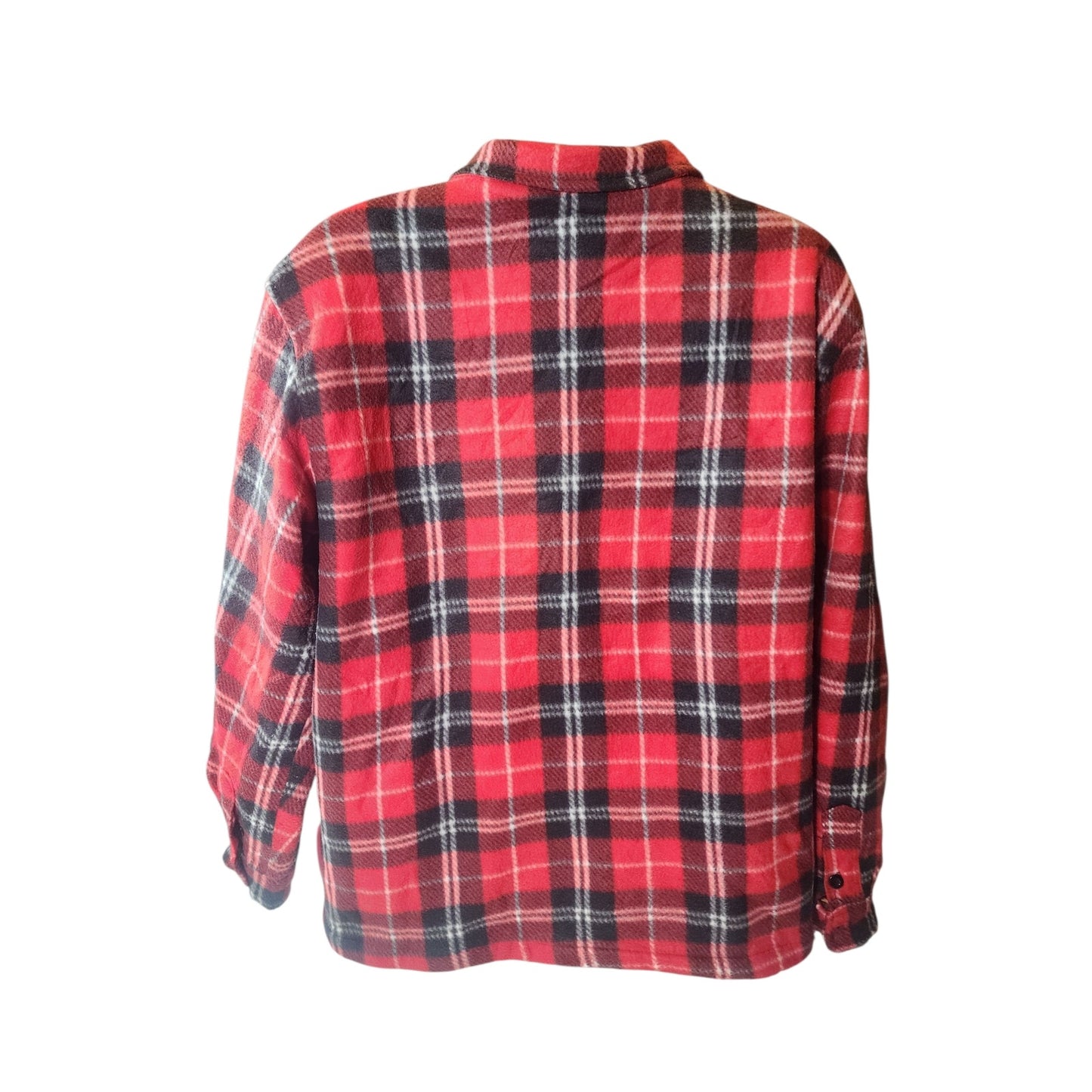 Port Nova Plaid Sherpa Zip Shirt Jacket Men XL Flannel Buffalo Hiking Lumberjack