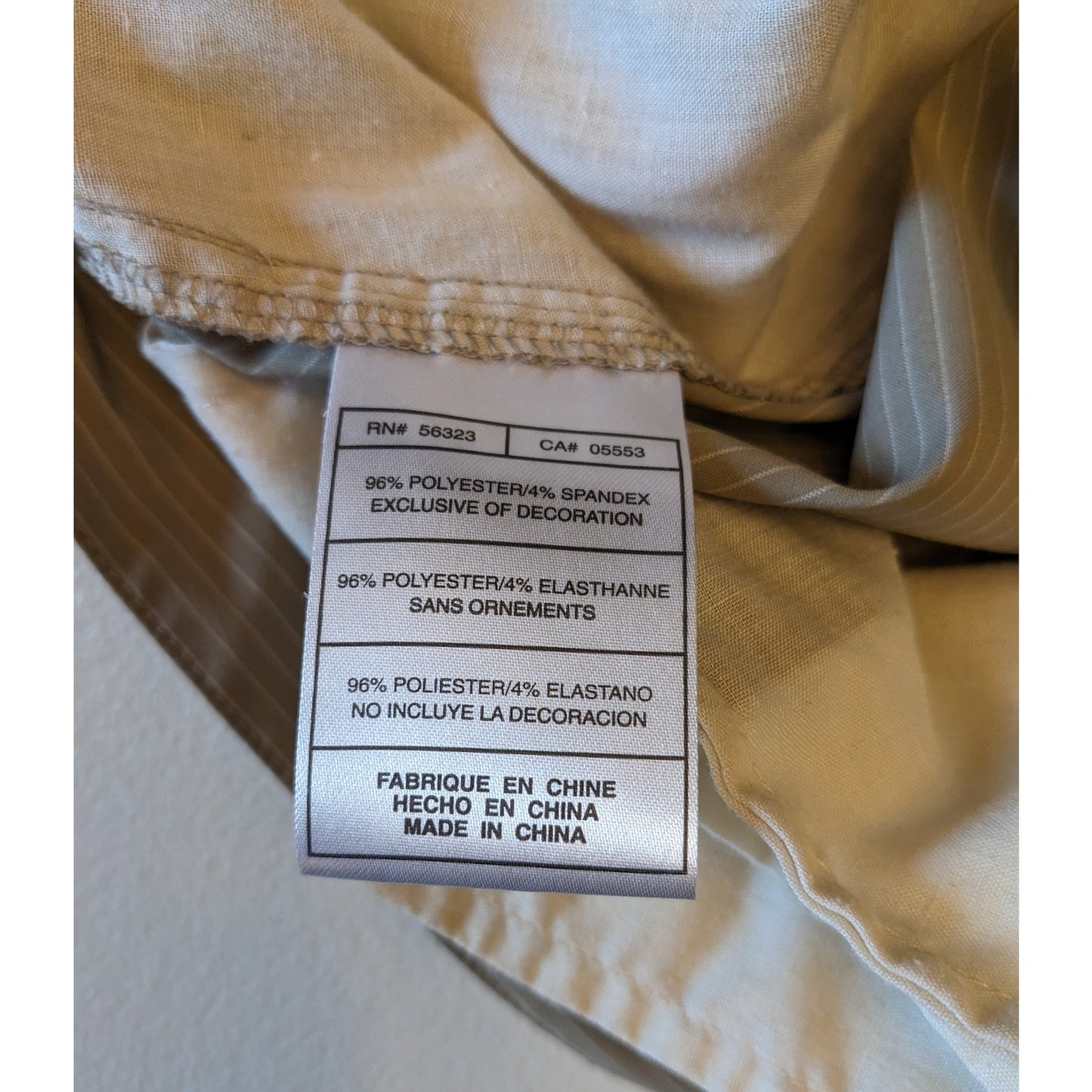 Nike Golf Shorts Mens 34 Fit Dry Beige Lightweight Stretch Polyester Spandex