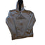 Quiksilver Hoodie Mens Small Gray Zip Up Surf Sweatshirt Kangaroo Pockets