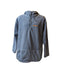 Perry Ellis Hoodie Mens Large Fleece Pullover Jacket Blue Zip Pockets Sweatshirt