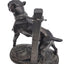 Lecourtier Signed Bronze Bulldog Sculpture French Animalier Statue Vintage 11"