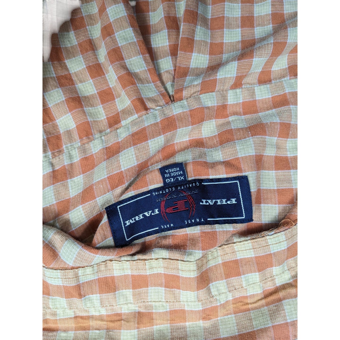 Vintage Phat Farm Shirt Mens XL Button Up Plaid Long Sleeve Checkered Streetwear