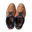 Rieker Shoes Mens 8.5 EU 41 Brown Leather Perforated Derby Sneakers European