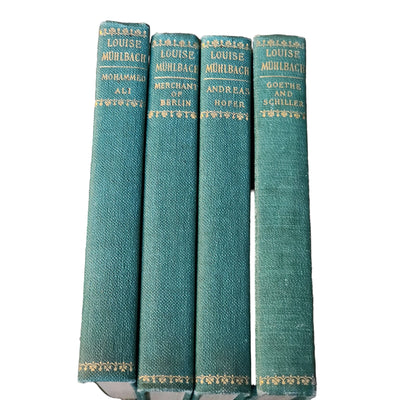 Works of Louise Muhlbach 4 Volume Mohammed Ali Merchant Andreas Goethe Vintage