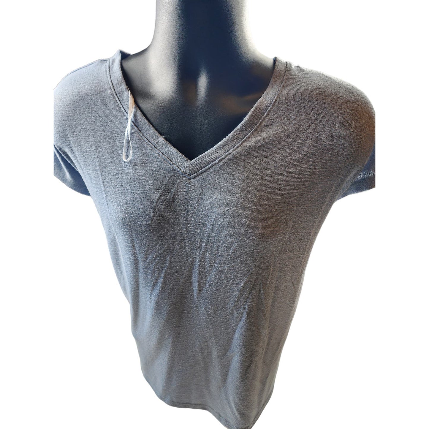 Orvis V Neck Shirt Mens Large Lightweight Casual Knit Blue Pullover
