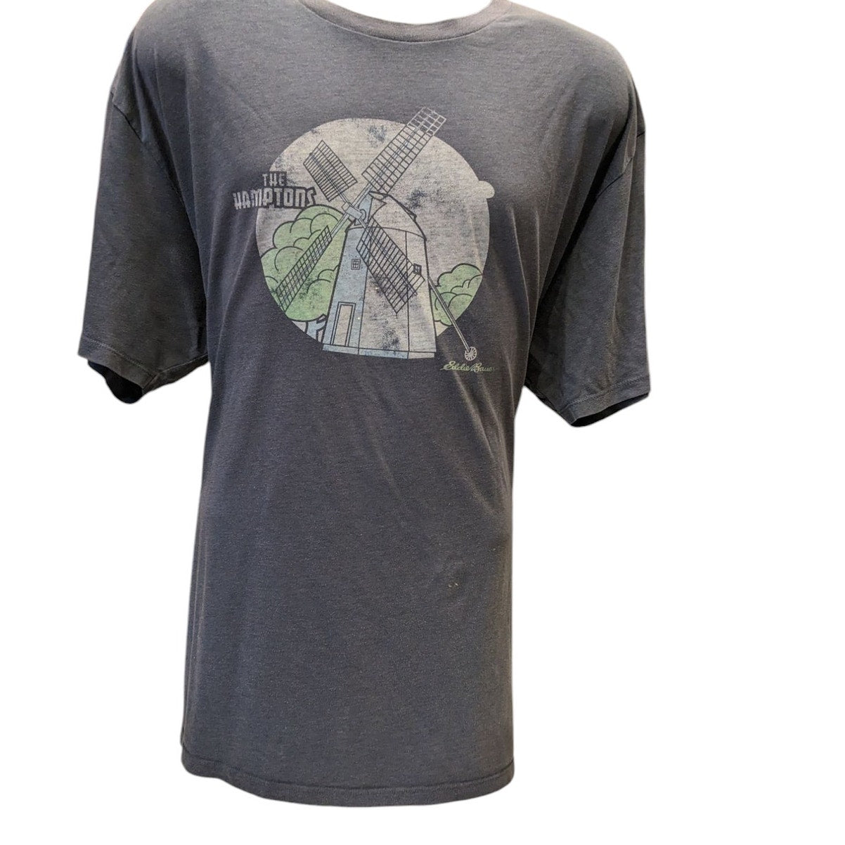 Eddie Bauer Graphic Tee Mens 2XL Hamptons Windmill T Shirt Vintage Classic Fit
