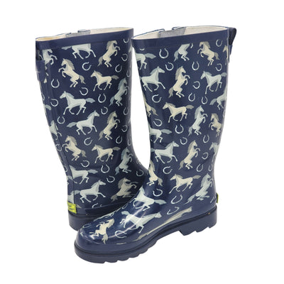 Western Chief Rain Boots Womens 6 Horse Waterproof Tall Rubber Energetic Equines