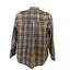 Wrangler Rugged Wear Button Up Shirt Mens XL Plaid Long Sleeve Cotton Workwear