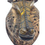 African Antelope Mask Hand Carved Wood Tribal Wall Art Rope Hanger Vintage 26"