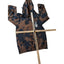 Bowery Supply Hoodie Men Small Tie Dye Style Skeleton Peace Pullover Sweatshirt