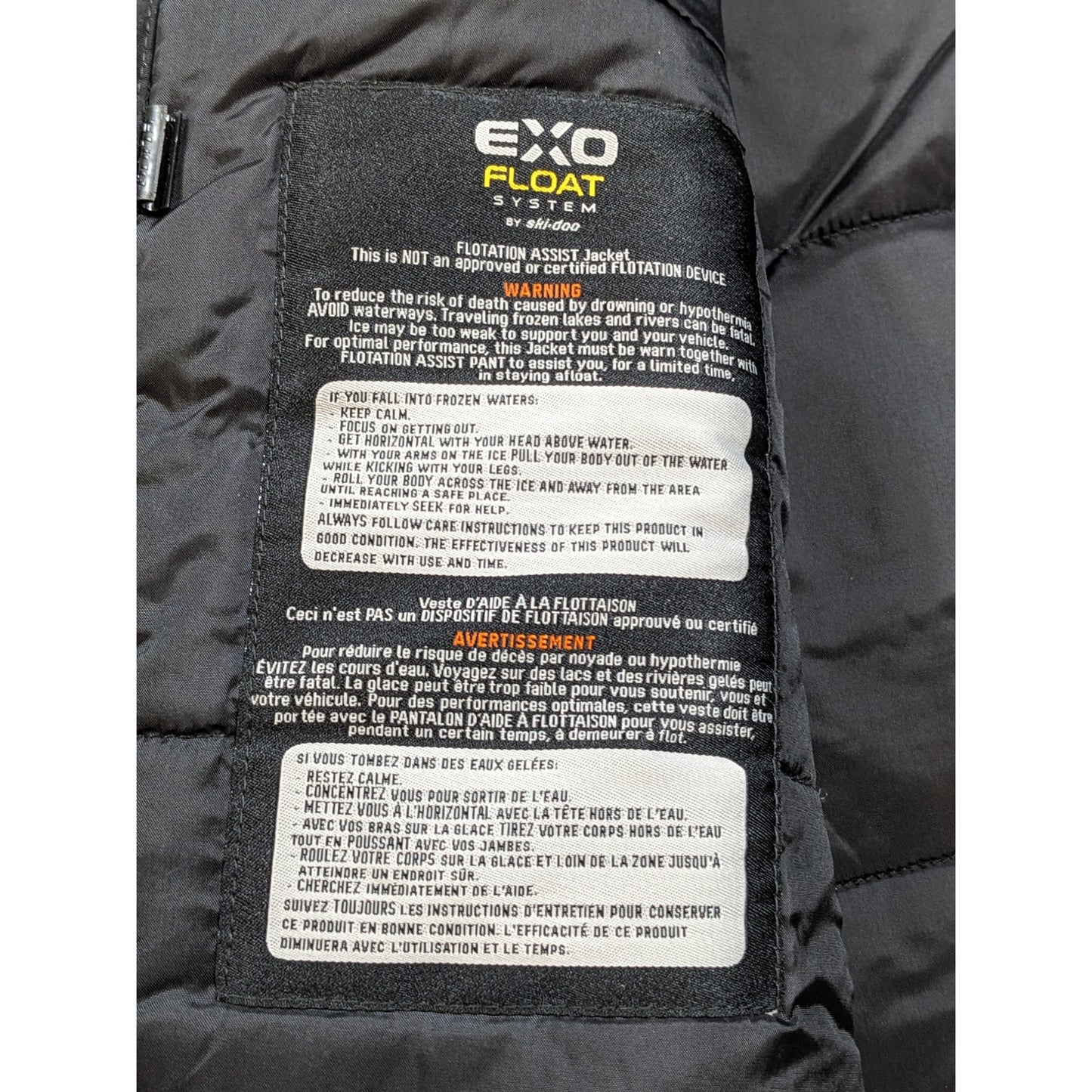 Ski-Doo Vasa Jacket Women XL EXO Float Snowmobile Winter Coat Tan Navy Insulated