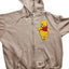 Disney Winnie the Pooh Fleece Hoodie Jacket Large Zip Up Freeze Embroidered Y2K