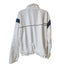 Reebok Classic Track Jacket Womens XL White Navy Full Zip Windbreaker Sporty