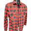 Burton Flannel Shirt Mens Large Red Black Buffalo Plaid Button Lumberjack Skate