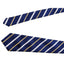 Vintage Designer Creations Mens Tie Necktie Blue Yellow White Stripes Office