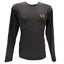 Emporio Armani EA7 Shirt Mens XL Black Long Sleeve Logo Streetwear Athleisure
