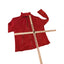 Yest Jacket Womens 10 Red Full Zip Up Stylish Lightweight Outerwear Chic Pockets