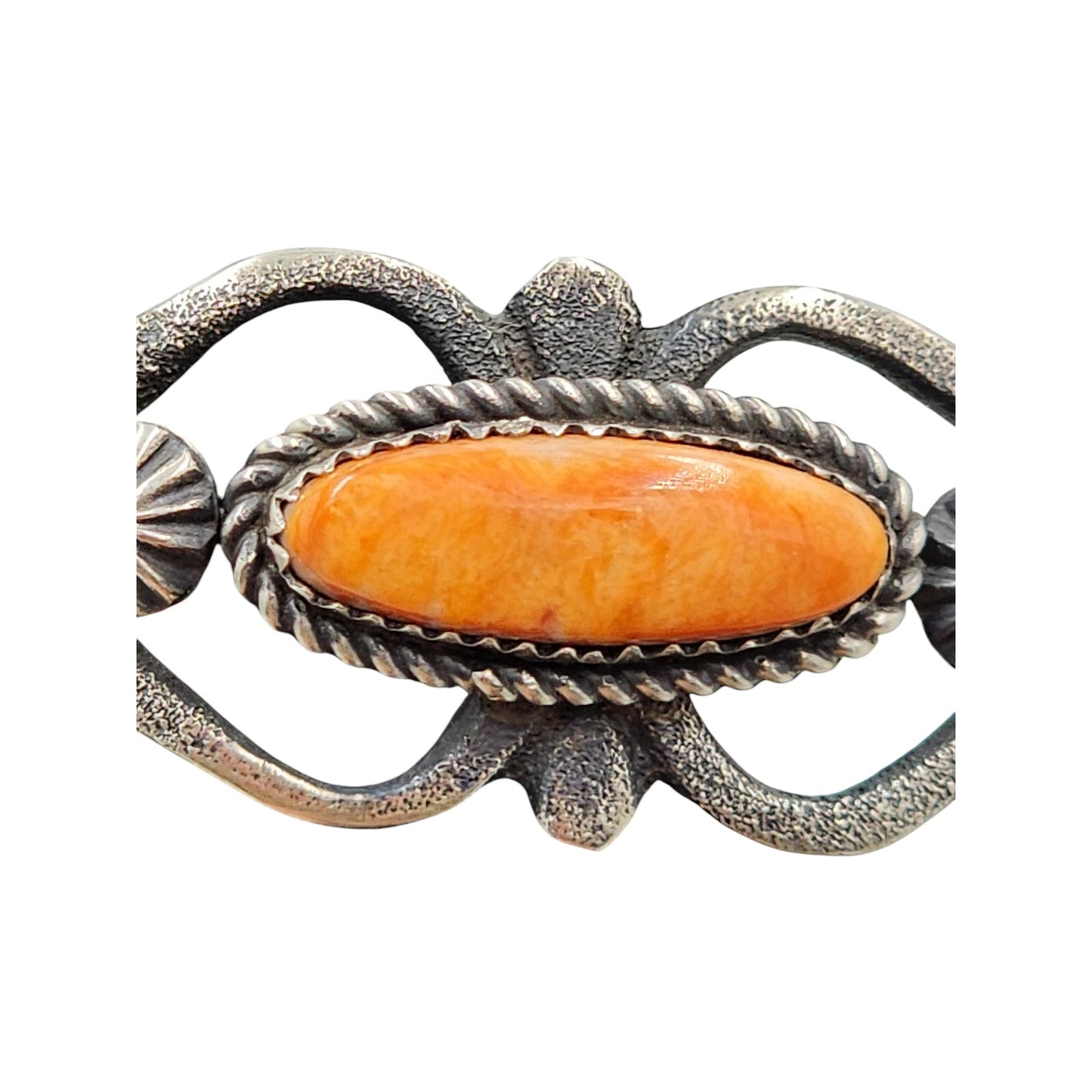 Navajo Spiny Oyster Sterling Cuff Bracelet Eva Linberg Billah Native American