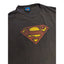 Superman T Shirt Mens 2X Black Graphic Tee Vintage Style DC Comics Short Sleeve