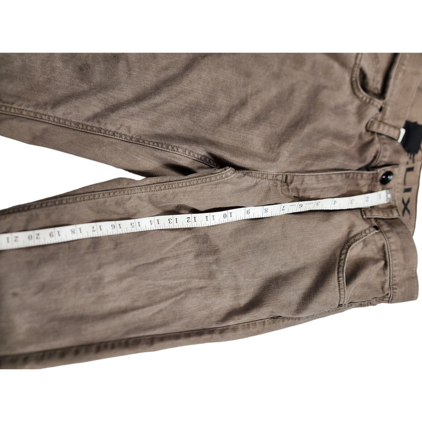 Helix Jeans Mens 32x30 Relaxed Straight N56 Casual Outdoors Belt Loops Brown