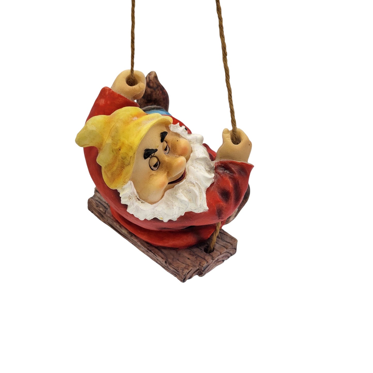 Disney Snow White Seven Dwarfs Swinging Figures Pair Whimsical Happy Bashful