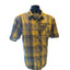 Simms Plaid Fishing Shirt Mens XL Yellow Short Sleeve Casual Outdoor Lightweight