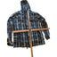 New Look Hoodie Mens Medium/Large Blue Plaid Lightweight Hooded Jacket British