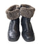 Toe Warmers Boots Womens 9 WW Leather Winter Snow Faux Sherpa Lined Anti Slip