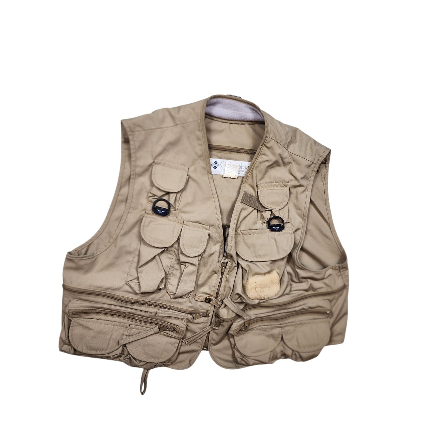 Vintage Columbia Sportswear Fishing Vest Mens XXL Pockets Utility Outdoor Safari
