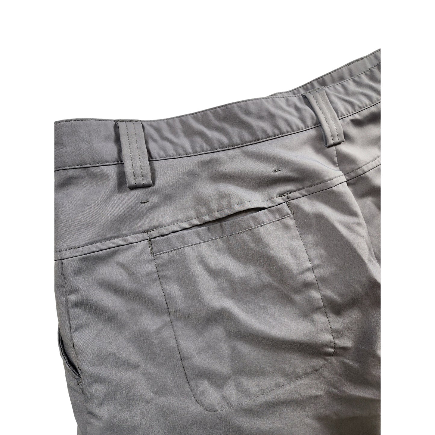 IZOD Golf Shorts Mens Size 36 Gray XFG Chino Flat Pockets Belt Loops Summer