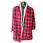 Eddie Bauer Buffalo Plaid Sherpa Lined Open Jacket Medium Cabin Flannel Shacket