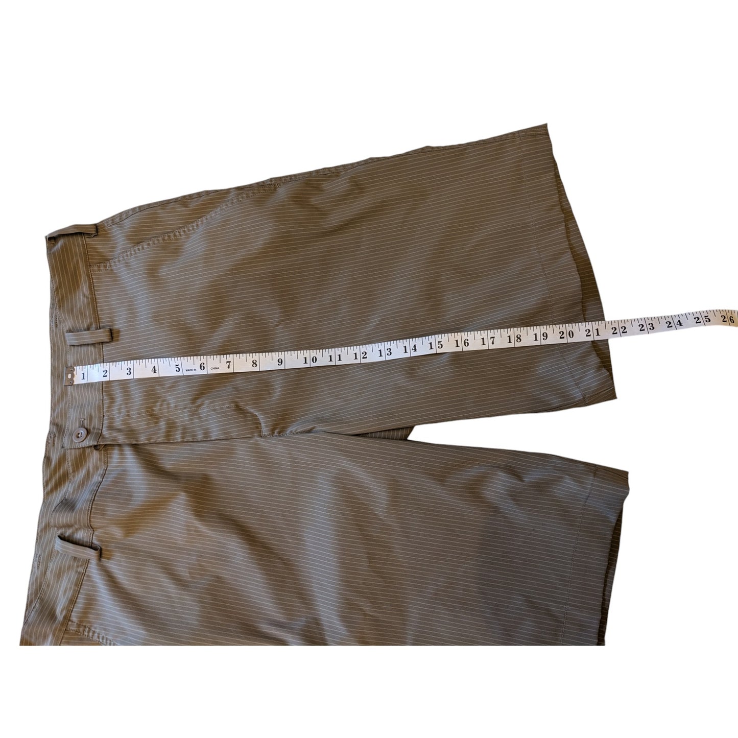 Nike Golf Shorts Mens 34 Fit Dry Beige Lightweight Stretch Polyester Spandex