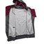 Russell Hoodie Mens 2XL Full Zip Premium Fleece Gray Maroon Hooded Sweatshirt