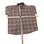 Wrangler Mens XL Brown Flannel Shirt Long Sleeve Button Down Plaid Workwear