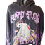 Hazard Hoodie Men Medium Graphic Flame Skeleton Goth Streetwear Sweatshirt