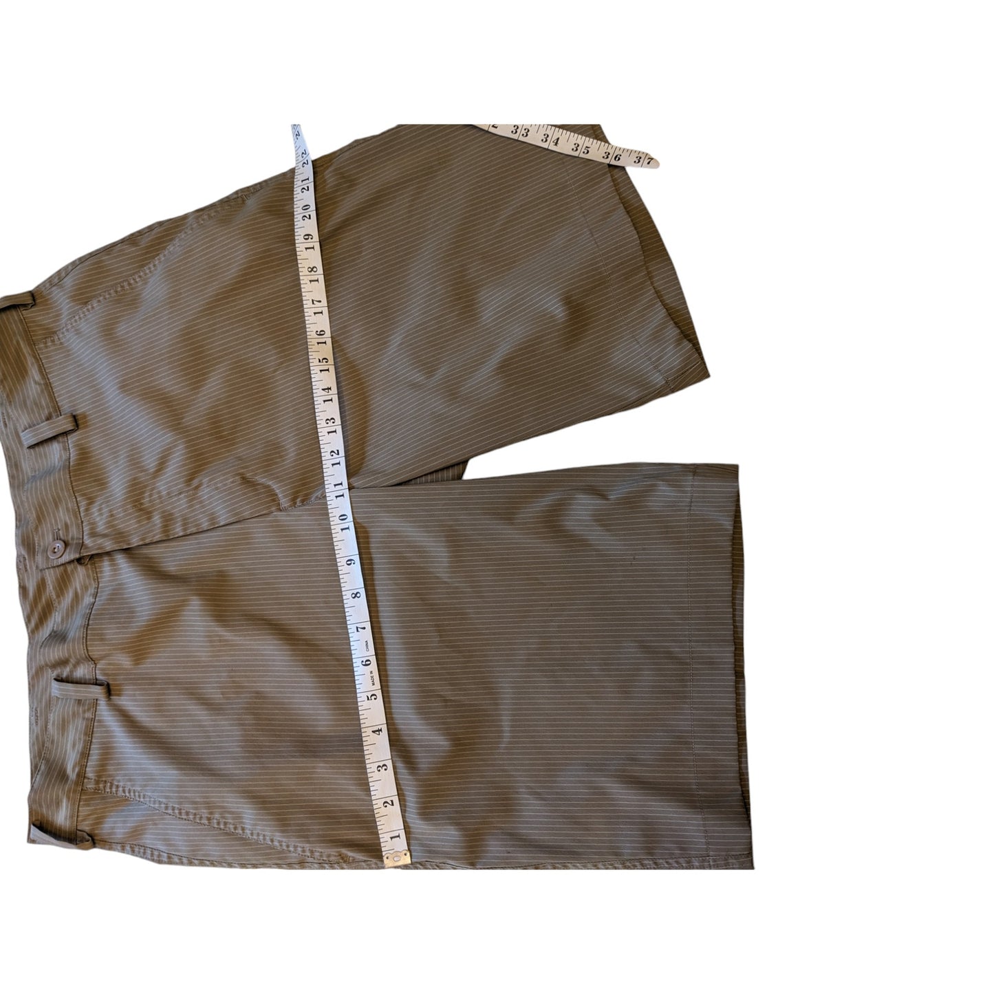 Nike Golf Shorts Mens 34 Fit Dry Beige Lightweight Stretch Polyester Spandex