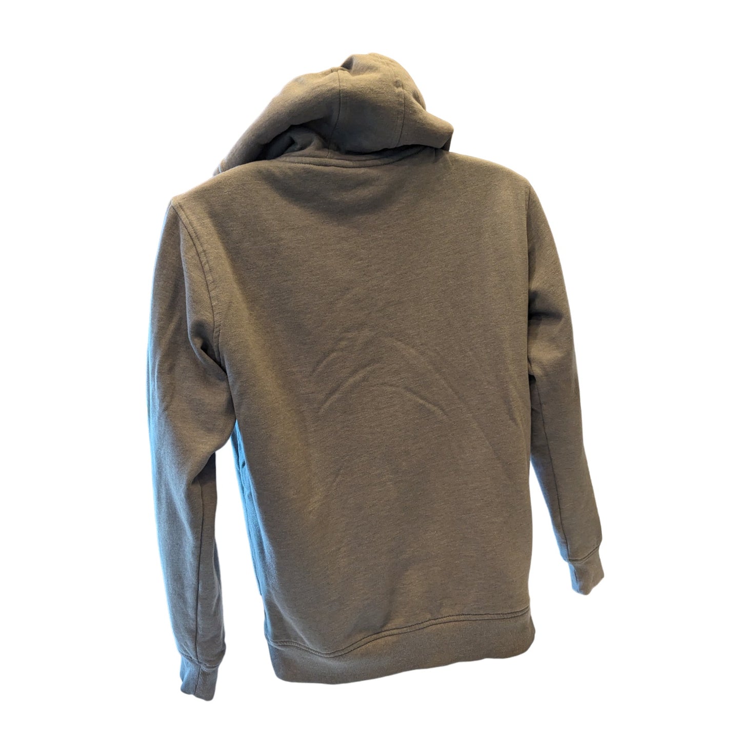 Quiksilver Hoodie Mens Small Gray Zip Up Surf Sweatshirt Kangaroo Pockets