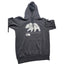 North Face Hoodie Mens Small Womens Medium Bear Graphic Pullover Sweatshirt Y2K