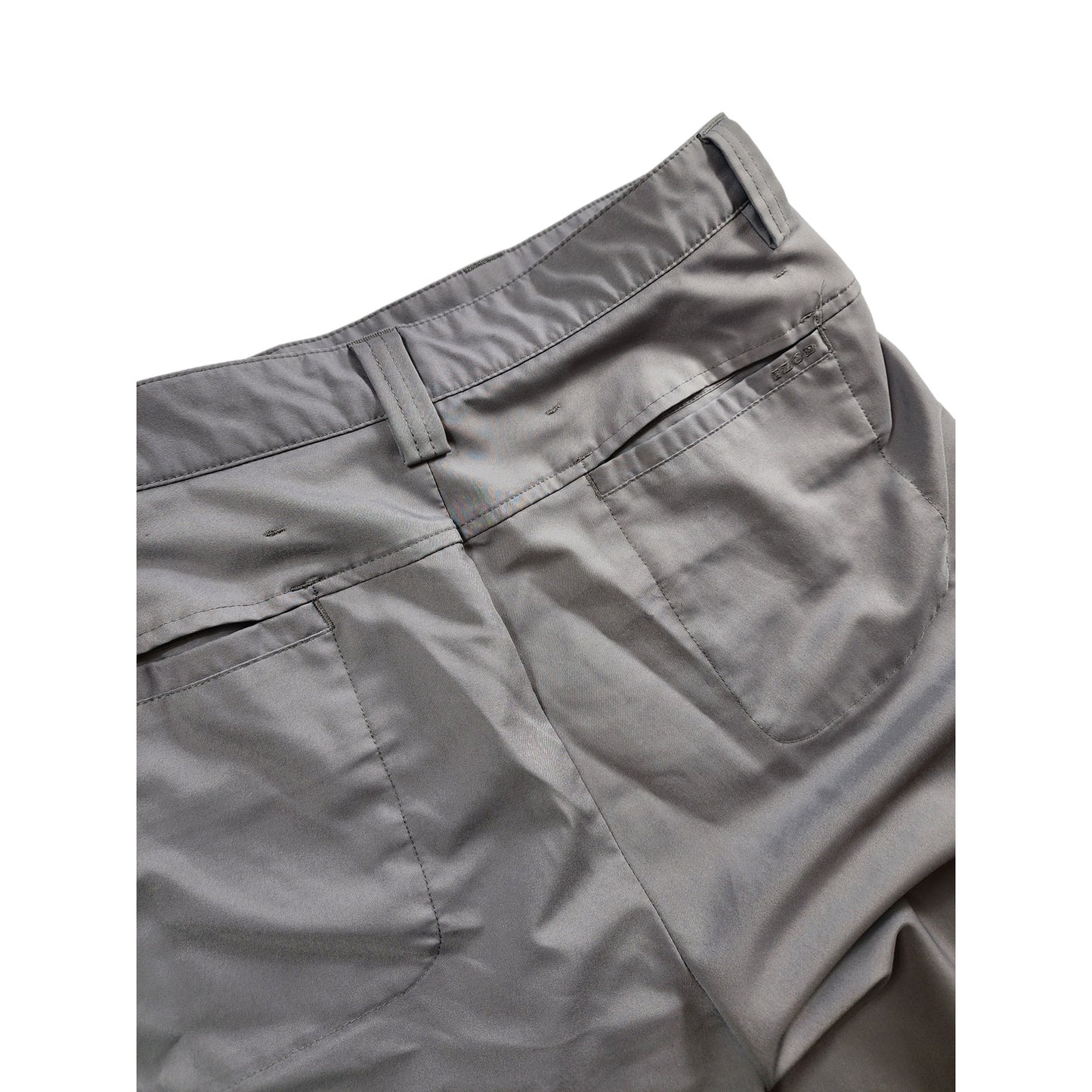 IZOD Golf Shorts Mens Size 36 Gray XFG Chino Flat Pockets Belt Loops Summer