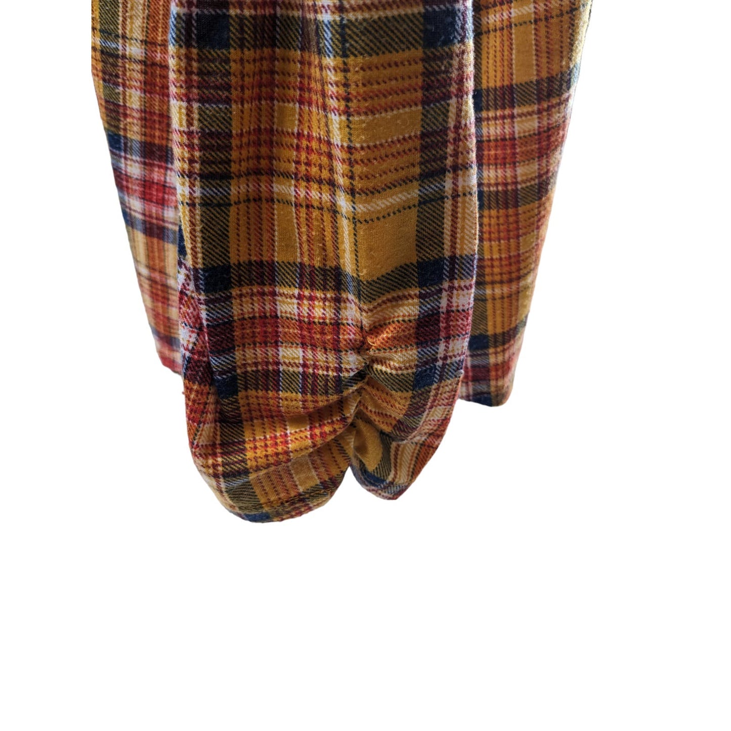 Bobbie Brooks Flannel Shirt Womens Plus 2X Long Sleeve Button Up Light Top Boho