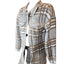 Madison Plaid Knit Cardigan Sweater Womens Large Open Front Layering Rhinestone