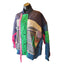 DTU Pink Colorblock Jacket M Oversized XL Quilted Patchwork Bomber Retro Street