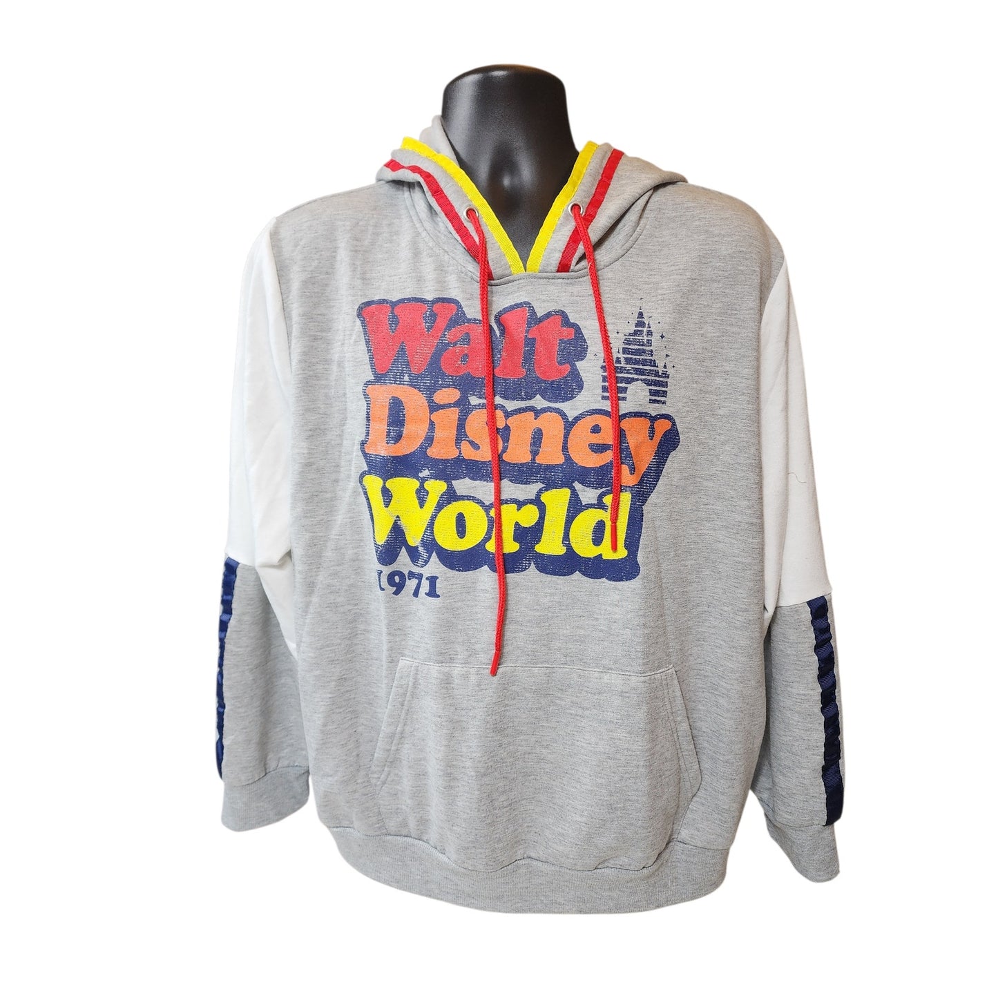 Walt Disney World 1971 Hoodie Womens Plus 1X Pullover Sweatshirt Retro Parks