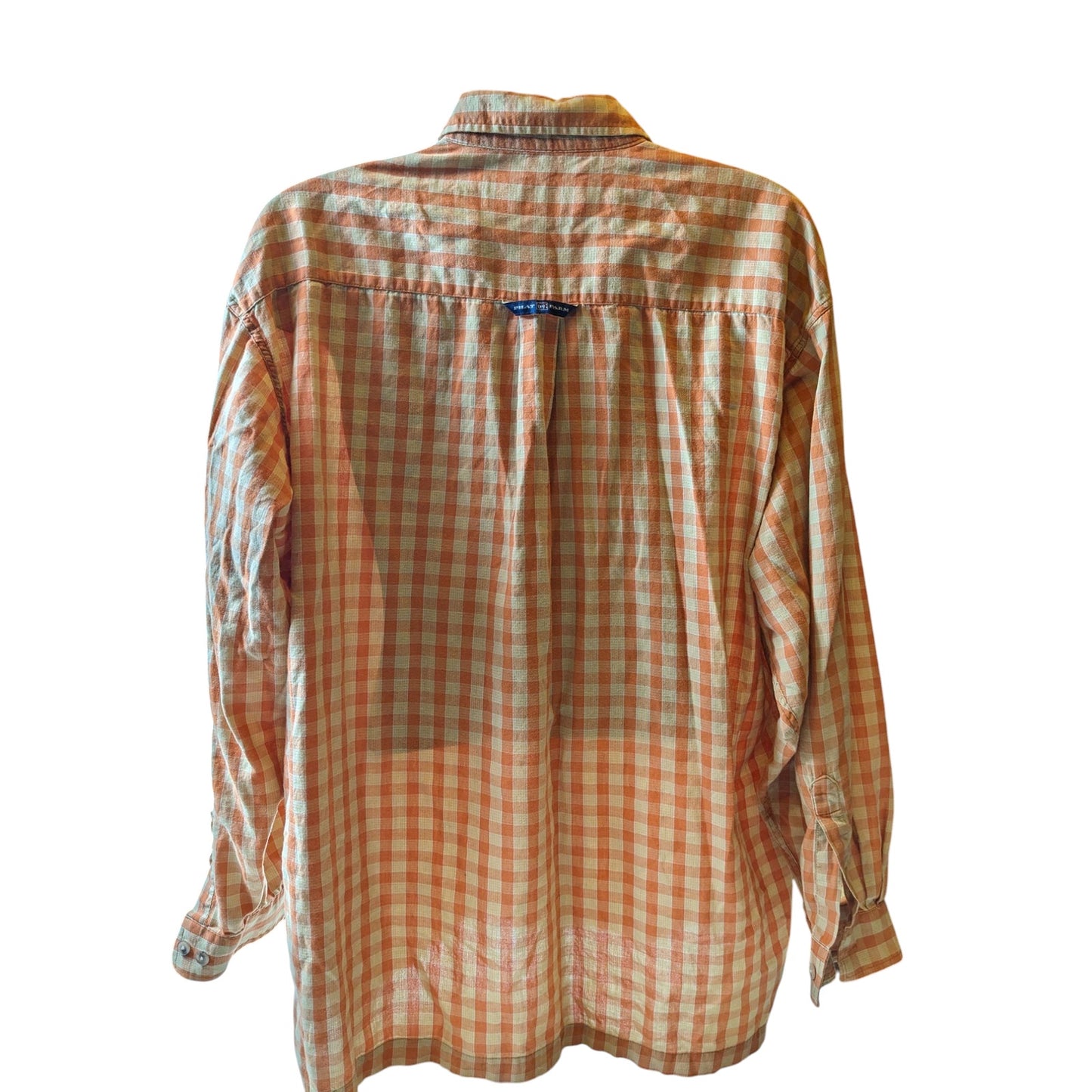 Vintage Phat Farm Shirt Mens XL Button Up Plaid Long Sleeve Checkered Streetwear