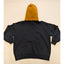 Leon Gosister Mens Small Hoodie Yellow Black Pullover Long Sleeve Streetwear