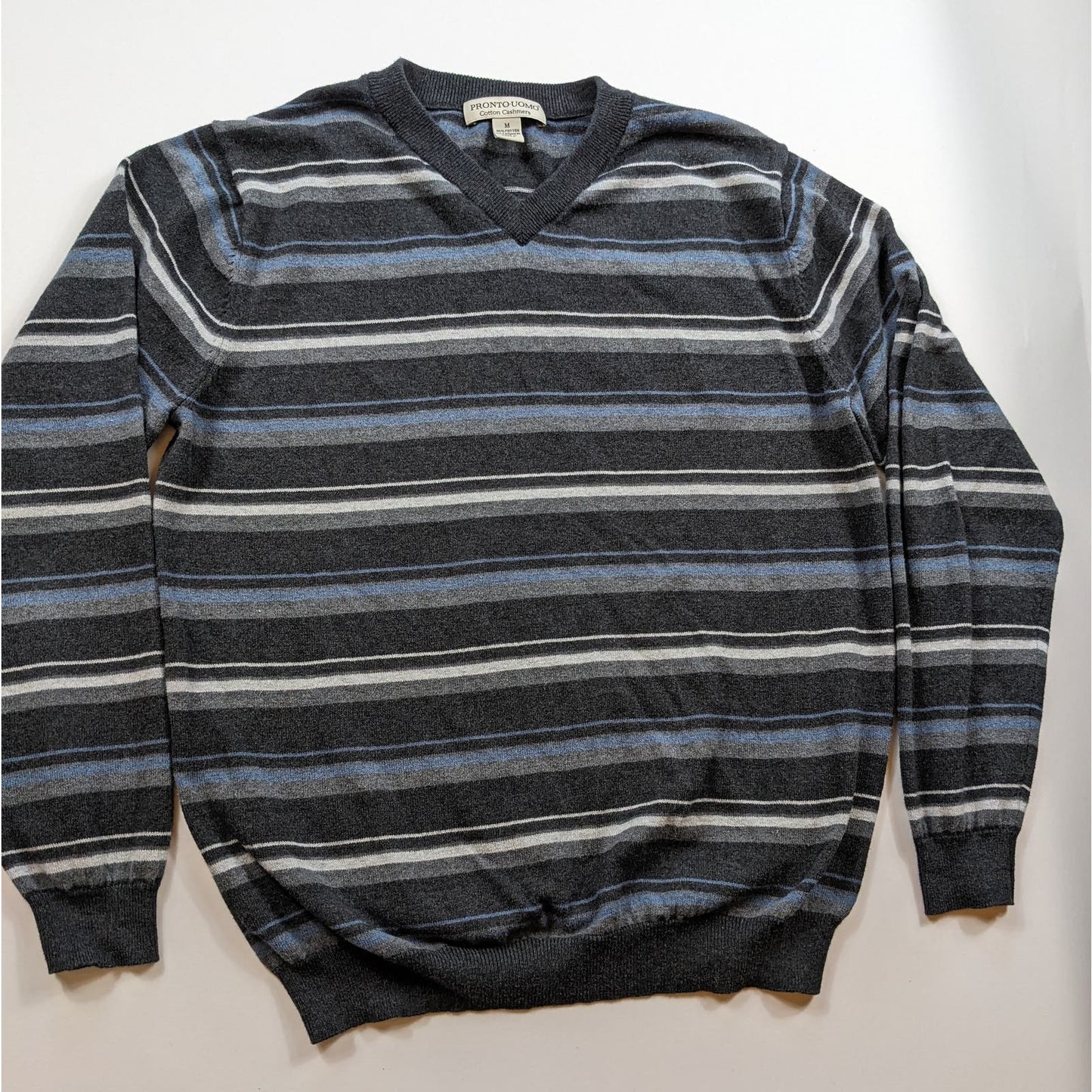 Pronto Uomo Cotton Cashmere Sweater Mens Medium Sweater
