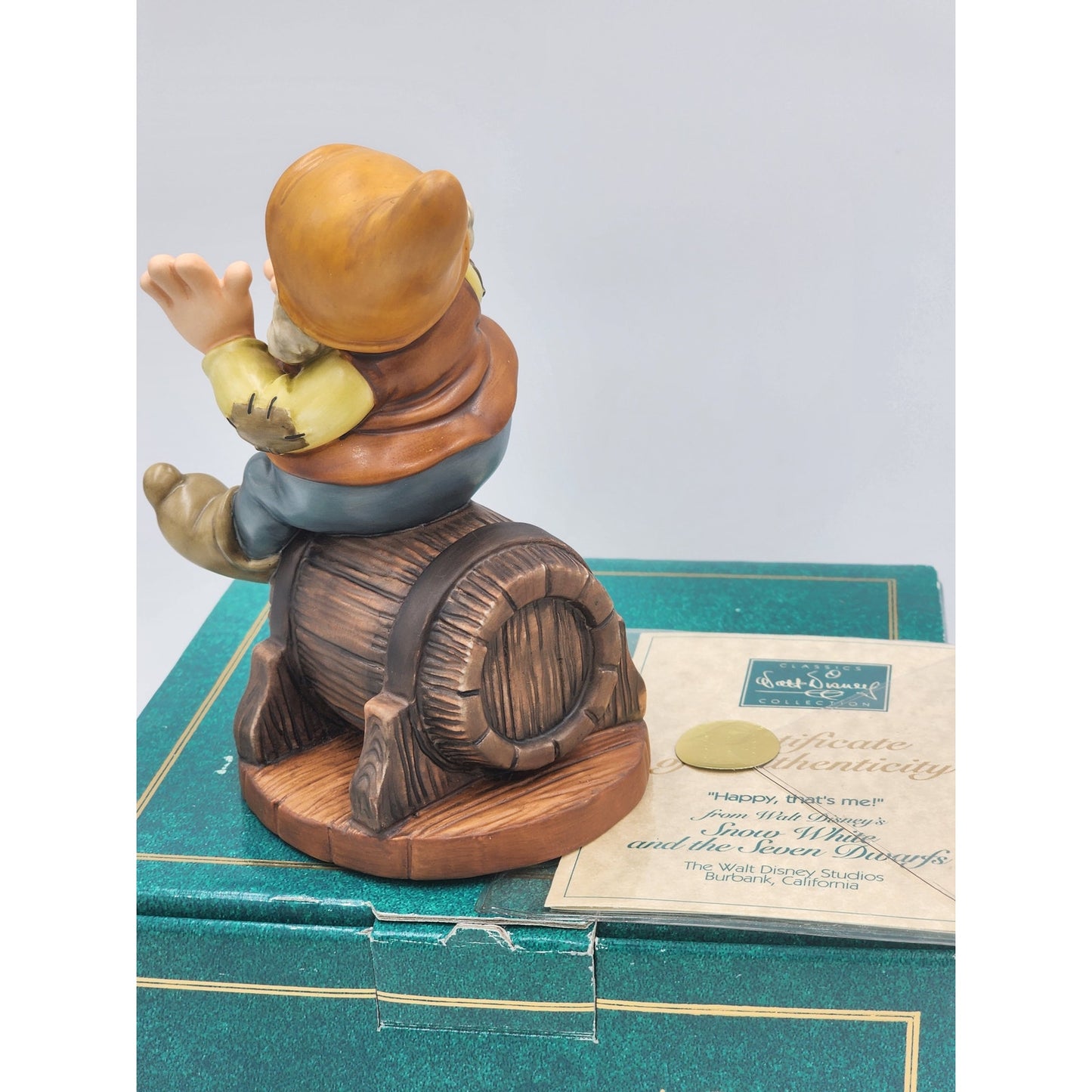 WDCC Happy Snow White Seven Dwarfs "Happy that's me!" Disney Retired COA Box